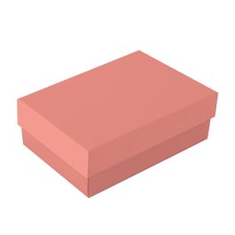 Caixa Retangular Com Tampa Petit Pêssego Rosa
