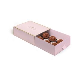 Caixa Luva Com Puxador Imperial Rosa / Ouro