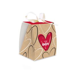 Caixa Doce Laço Com Fita Com Amor