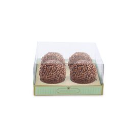 Caixas Para Brigadeiros E Bombons Prestige Cristal Imperial Verde / Ouro