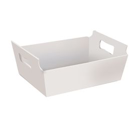 Cesta de Cartão Liso Branco