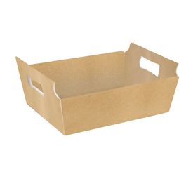 Cesta de Cartão Liso Kraft