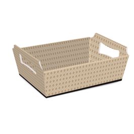 Cesta De Cartão Rattan Colorido
