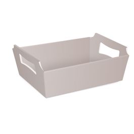 Cesta De Cartão Laminada Prata