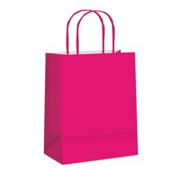 Sacola De Papel Liso Pink