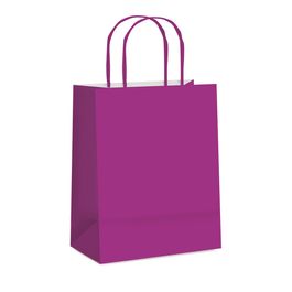 Sacola De Papel Liso Purpura