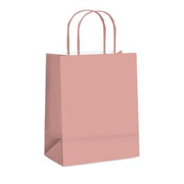 Sacola De Papel Liso Rose Gold