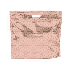 Sacola Laminada Metalizada Com Zíper Star Rose Gold