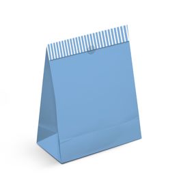 Saco De Papel Para Presente Liso Azul
