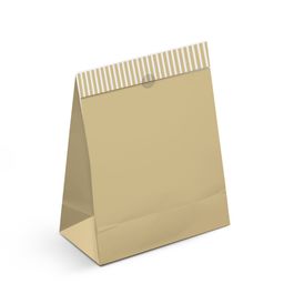 Saco De Papel Para Presente Liso Ouro