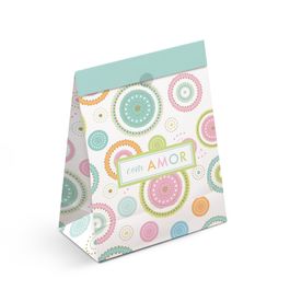 Saco De Papel Para Presente Kinder Colorido