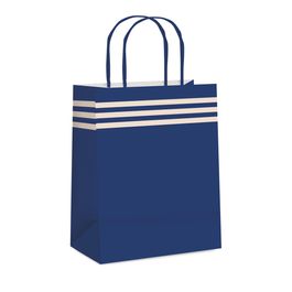 Sacola De Papel Polo Cobalto Azul