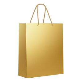 Sacola Premium Laminada Metalizada Ouro