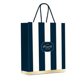 Sacola Premium Royal Azul / Ouro