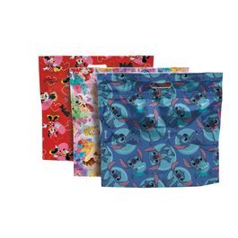 Sacola Laminada Com Zíper Sortido Disney