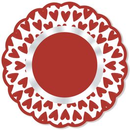 Poli Redondo Passione Vermelho / Branco