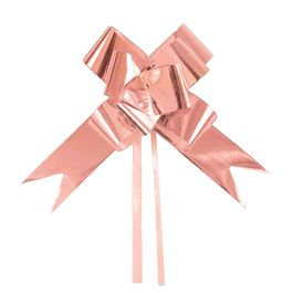 Laço Pronto Liso Metalizado Rose Gold