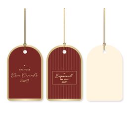 Tag Com Hot Stamping Royal Vinho