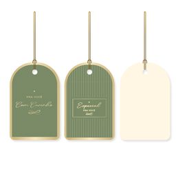 Tag Com Hot Stamping Royal Verde