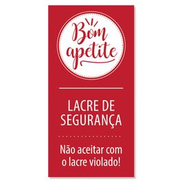 Adesivo Lacre de Segurança Vermelho