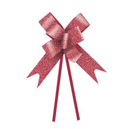 Laço Pronto Glitter Vermelho
