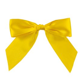 Laço Perfeito Com Lacre Prático Liso Amarelo Canario