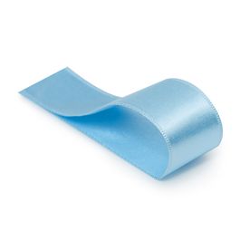 Fita De Cetim Liso Azul Bebe
