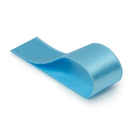 Fita De Cetim Liso Azul Caribe