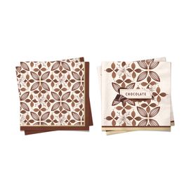 Guardanapo de Papel Chocolate Marrom / Marfim