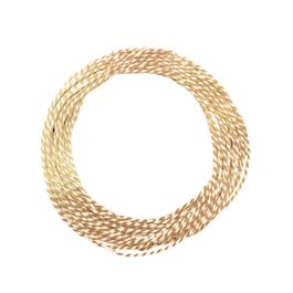 Fio Decorativo Papel Liso Com Fio Bege / Ouro