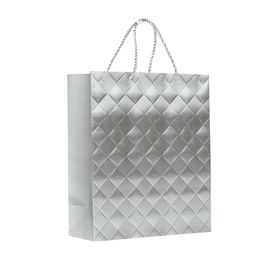 Sacola Premium Acabamento Especial Diamond Prata