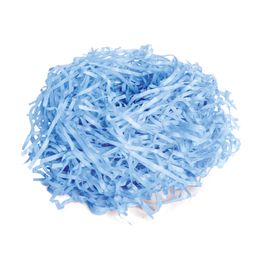 Palha De Papel Seda Liso Azul Claro