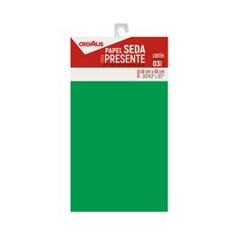 Papel Seda Autosservico Liso Verde Bandeira