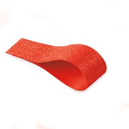 Fita Plástica Glitter Vermelho