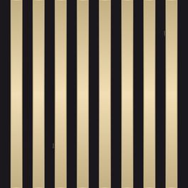 Saco para Presente Metal Listrado Preto / Ouro