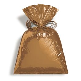 Saco para Presente Metal Toffee Castanho