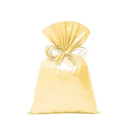 Saco Para Presente Perol Liso Amarelo Pastel