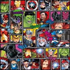 Saco Para Presente Perol Marvel HQ Colorido