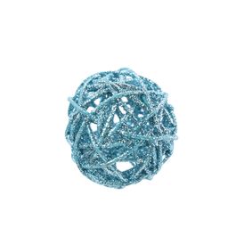 Bola Rattan C/Glitter Azl 6Cm ()
