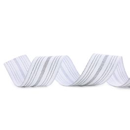 Fita Aramada Branco e Prata