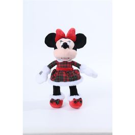 Pelucia Minnie Roupa Xadrez Vermelho / Verde