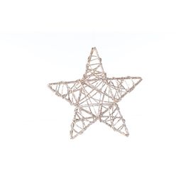 Estrela Decorativa Rattan Champagne