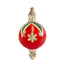 Enfeite Bola Com Detalhe Vermelho