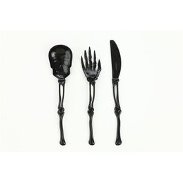 Talheres Esqueleto  Preto
