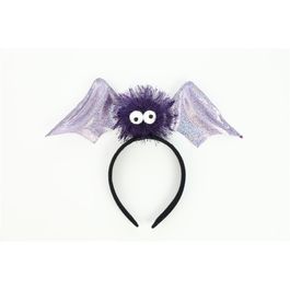 Tiara Morcego Holografico Roxo