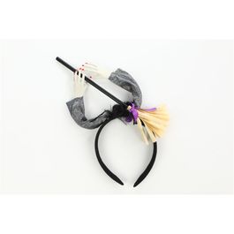 Tiara Vassourinha Roxo / Preto