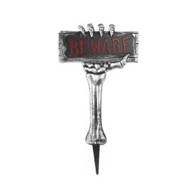 Placa De Jardim Beware
