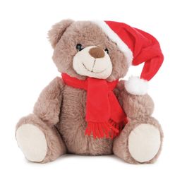 Urso De Pelucia Com Gorro Cinza