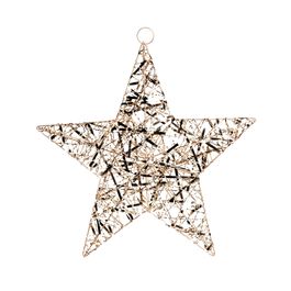 Estrela Decorativa Rattan Champagne