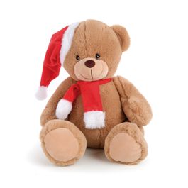 Urso Decorativo Com Gorro Marrom